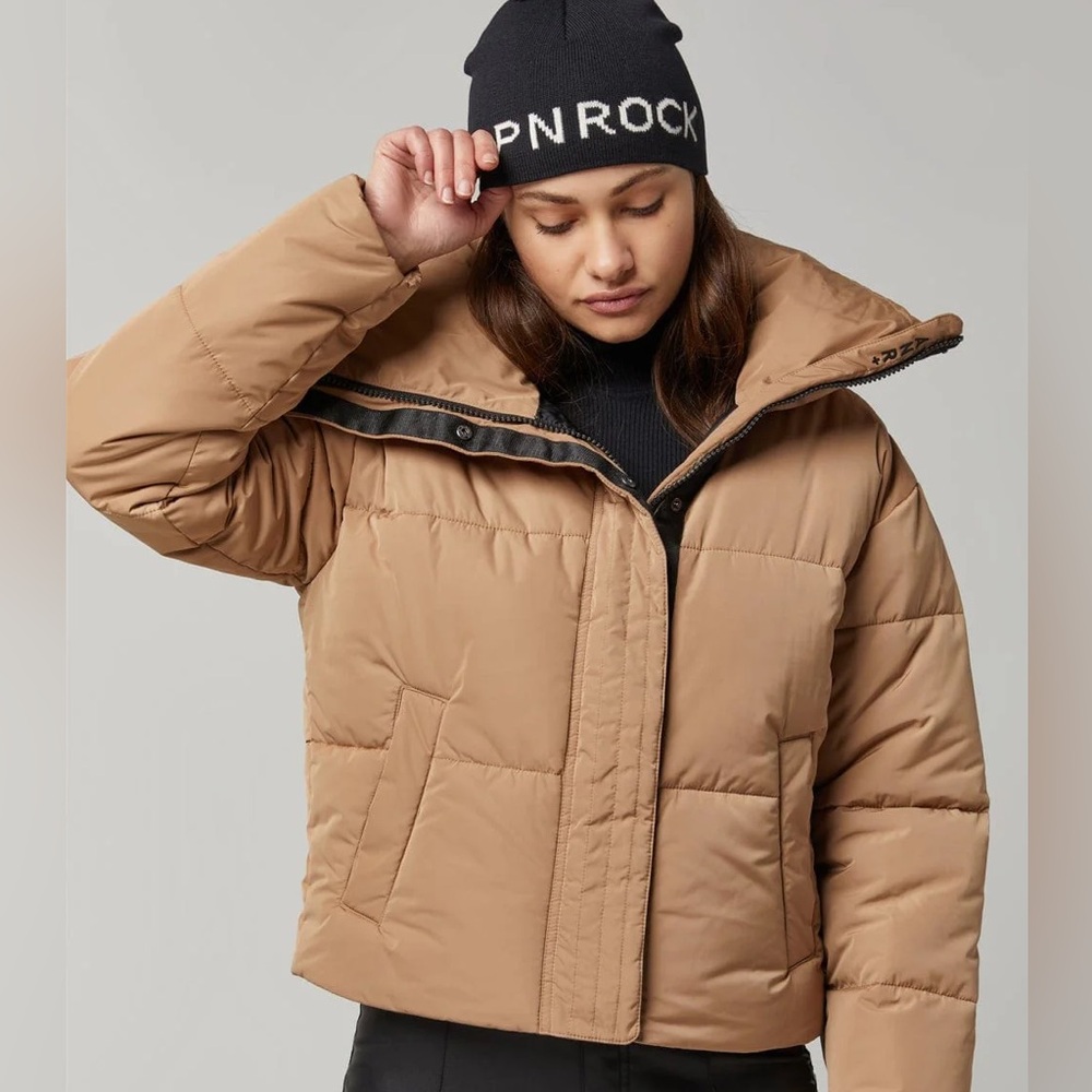 Alp N rock ANR+ Peak puffer jacket tan beige size Small Tan Puffer Jacket